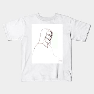 sketch of Jesus Kids T-Shirt